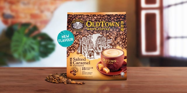 oldtown indulge white coffee with a caramel twist banner desktop